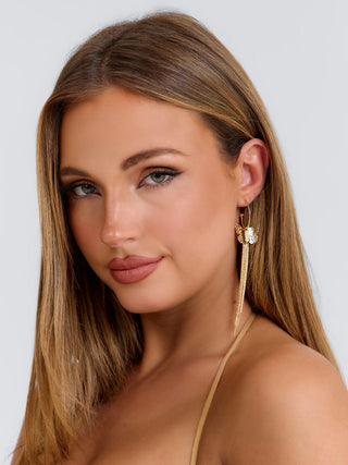 GOLD ANGEL BUTTERFLY EARRINGS GOLD Accessories 