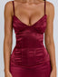 HOLLIE MIDI DRESS BURGUNDY Midi Dress 
