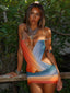 REGINA MINI DRESS OCEAN OMBRE Mini Dress 