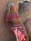 BETTY MAXI SKIRT RED GINGHAM Maxi Skirt 