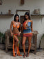 KEZZIA TOP ORANGE Crop Top 