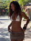 VALINA MINI SKIRT GOLD Mini Skirt 