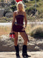 DESIREE MINI DRESS BURGUNDY Mini Dress 