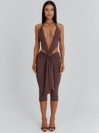 ISABELA JUMPSUIT DARK CHOCOLATE Jumpsuit 