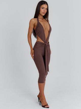 ISABELA JUMPSUIT DARK CHOCOLATE Jumpsuit 