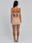ISALINE MINI DRESS TAN Mini Dress 