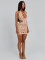ISALINE MINI DRESS TAN Mini Dress 