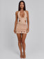 ISALINE MINI DRESS TAN Mini Dress 