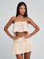 ISIDORA TOP BEIGE Crop Top 