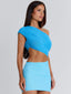 ISLAN MINI DRESS BLUE Mini Dress 