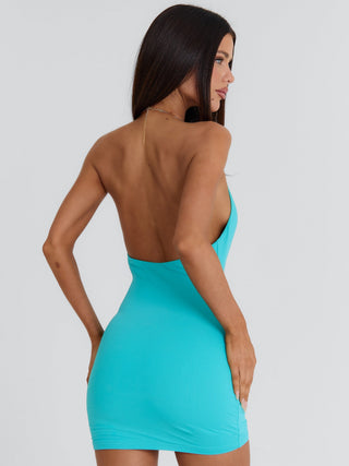 JALI MINI DRESS TEAL Mini Dress 