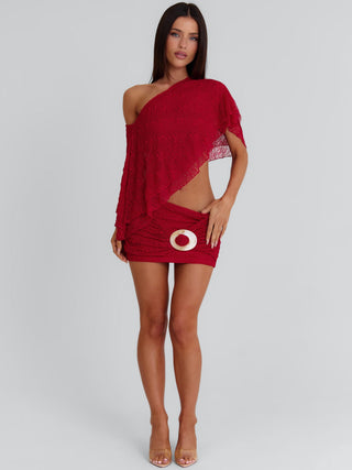 JILLIAN TOP RED Crop Top 