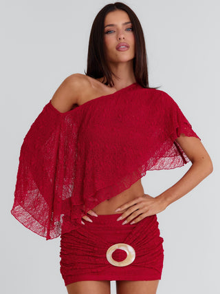 JILLIAN TOP RED Crop Top 