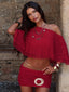 JILLIAN TOP RED Crop Top 