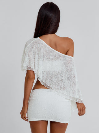 JILLIAN TOP WHITE Crop Top 