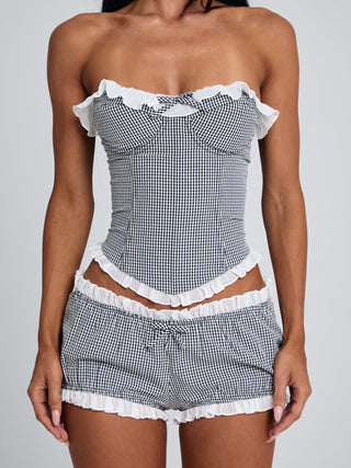 JUNNIE CORSET BLACK GINGHAM Corset 