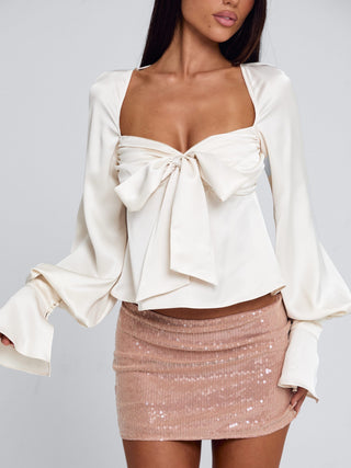 KAVANA MINI SKIRT ROSE GOLD Mini Skirt 