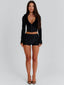 KARISSA SHORTS BLACK LEOPARD Shorts 