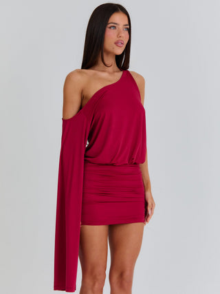 KATHRIN MINI DRESS RED