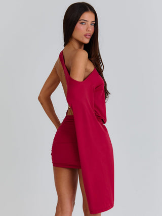 KATHRIN MINI DRESS RED