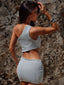 KAYAN MINI DRESS SILVER Mini Dress 