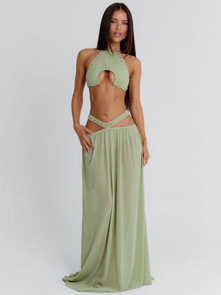 KAYLEY MAXI SKIRT SAGE Maxi Skirt 