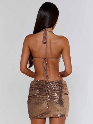 KELLA MINI DRESS BRONZE Mini Dress 