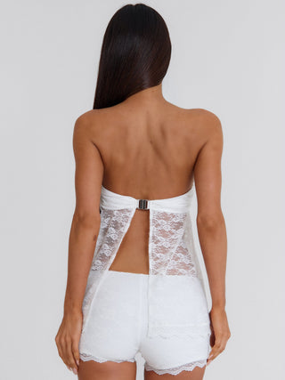 KELSIE TOP WHITE Crop Top 