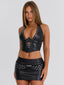 KENDAL CORSET TOP BLACK