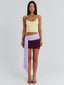 KENLEY MINI DRESS YELLOW AND PURPLE Mini Dress 