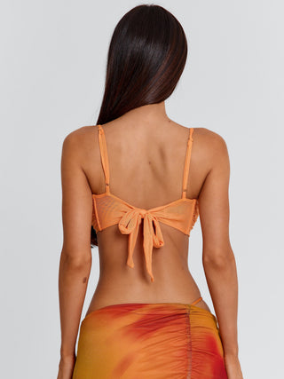 KEZZIA TOP ORANGE Crop Top 