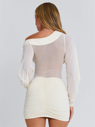 KILIE MINI DRESS BEIGE Mini Dress 
