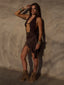LEILINI MINI DRESS CHOCOLATE Mini Dress 