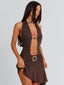 LEILINI MINI DRESS CHOCOLATE Mini Dress 