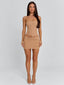 LILIANA MINI DRESS TAN Mini Dress 