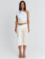 LINDAY CAPRI PANTS WHITE AND CREAM Pants 