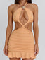 LIVAI MINI DRESS PEACH Mini Dress 