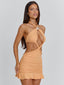 LIVAI MINI DRESS PEACH Mini Dress 