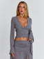 LIVVIE TOP GREY Blouse 