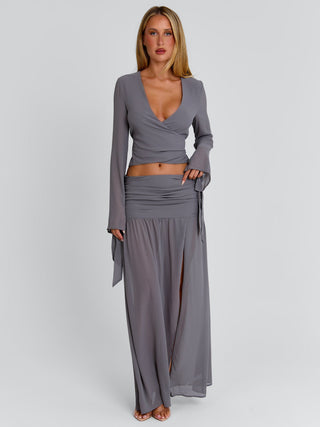LIVVIE TOP GREY Blouse 