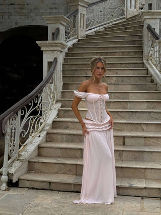 LUBELA MAXI SKIRT BLUSH Maxi Skirt 