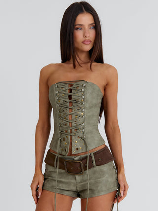 LUNEXA TOP KHAKI Corset 