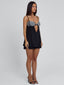 MAKOA MINI DRESS BLACK STRIPE Mini Dress 