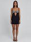MAKOA MINI DRESS BLACK STRIPE Mini Dress 