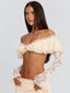 MARCELLA TOP CREAM Crop Top 