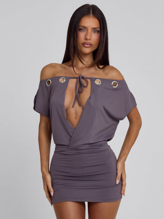 MARCY MINI DRESS MAUVE Mini Dress 