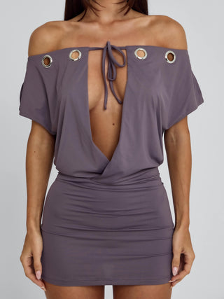 MARCY MINI DRESS MAUVE Mini Dress 