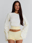 MARTAE CROP TOP YELLOW STRIPE Crop Top 