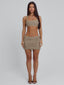 MAYAL MINI SKIRT TAUPE Mini Skirt 