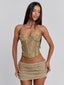 MONTY MINI SKIRT GOLD Mini Skirt 